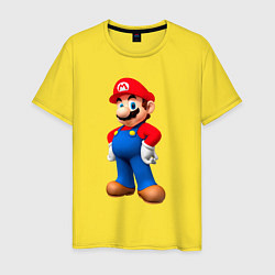 Мужская футболка Марио стоит