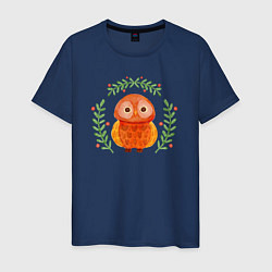 Мужская футболка Осенняя совушка