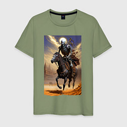 Мужская футболка Всадник апокалипсиса - нейросеть
