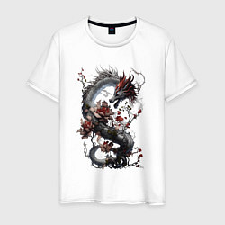 Мужская футболка Древесный дракон - дух леса