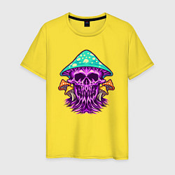 Мужская футболка Mushroom skull
