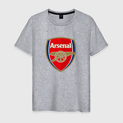 Футболка хлопковая мужская Arsenal fc sport, цвет: меланж