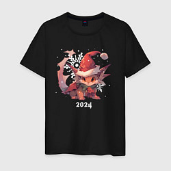 Мужская футболка Happy Dragon year 2024