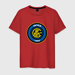Футболка хлопковая мужская Inter sport fc, цвет: красный