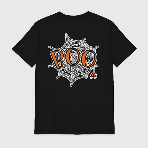 Мужская футболка Хэллоуин паутина с пауком 31 октября / Черный – фото 2