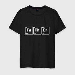 Мужская футболка Отец химические элементы