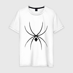 Мужская футболка Черный паук минимал