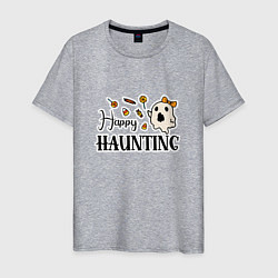 Мужская футболка Удачных призраков хэллоуин конфеты и призраки
