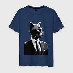 Мужская футболка Бизнес-кот