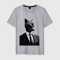 Мужская футболка Бизнес-кот