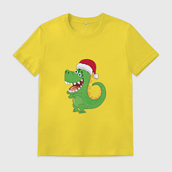 Мужская футболка Дракон Санта