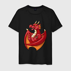 Мужская футболка Спортивный дракон