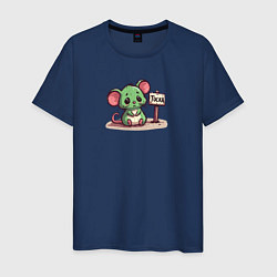 Мужская футболка Тоскующая зеленая мышка