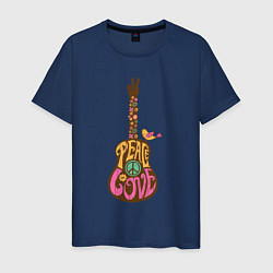 Мужская футболка Peace guitar