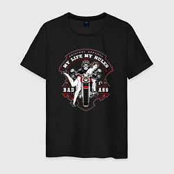 Футболка хлопковая мужская Original apparel my rules bad ass, цвет: черный