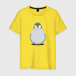 Мужская футболка Птенец пингвина мультяшный