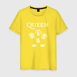 Футболка хлопковая мужская Queen - bohemian rhapsody, цвет: желтый