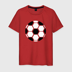 Мужская футболка Простой футбольный мяч
