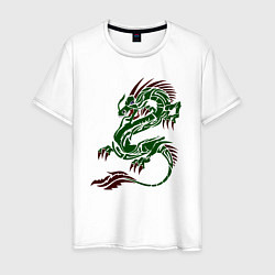 Мужская футболка Символ года - зелёный дракон