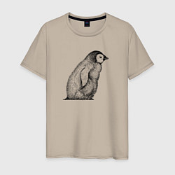 Мужская футболка Пингвинёнок сбоку