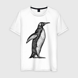 Мужская футболка Пингвин сбоку