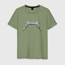 Мужская футболка Алекс - в стиле рок-группы металлика