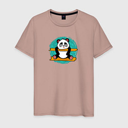 Мужская футболка Панда гимнаст