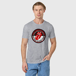 Футболка хлопковая мужская Rolling Stones established 1962, цвет: меланж — фото 2