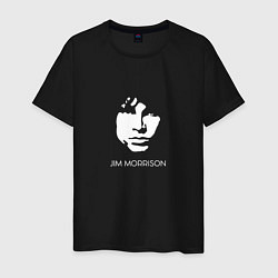 Мужская футболка Jim Morrison black white minimalism