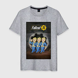 Мужская футболка Fallaut - vault boys