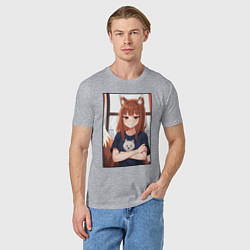 Футболка хлопковая мужская Spice and Holo, цвет: меланж — фото 2