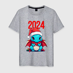 Мужская футболка Милый дракончик 2024