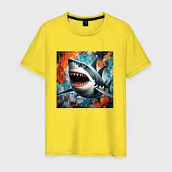 Мужская футболка Зубастая акула