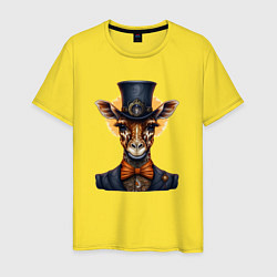 Мужская футболка Граф жираф в костюме
