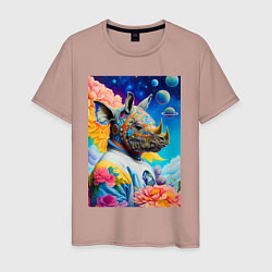 Мужская футболка Инопланетная носорожка - фантазия