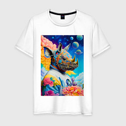 Мужская футболка Инопланетная носорожка - фантазия