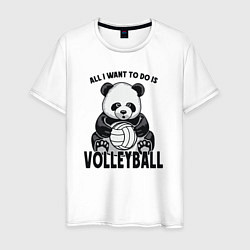 Мужская футболка Panda volleyball