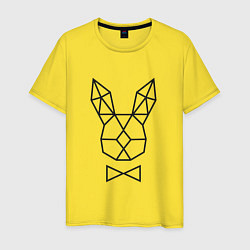 Мужская футболка Полигональный кролик