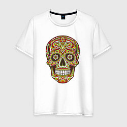 Мужская футболка Череп декоративный мексиканский