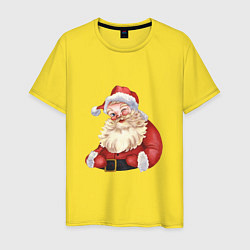 Мужская футболка Дед мороз с улыбкой