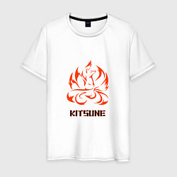 Мужская футболка Огненная лисица-демон