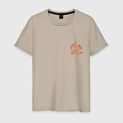 Мужская футболка Огненная лисица-демон - мини