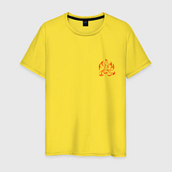 Мужская футболка Огненная лисица-демон - мини