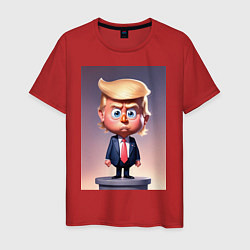Мужская футболка Мультяшный Дональд Трамп - нейросеть