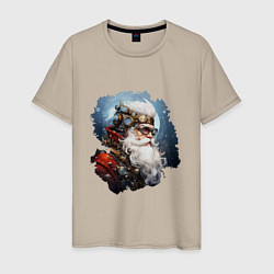 Мужская футболка Санта Клаус стимпанк