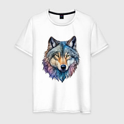 Мужская футболка Перламутровый волк