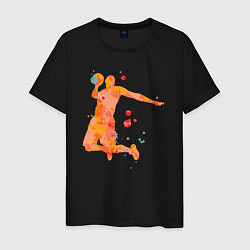 Мужская футболка Orange basketball