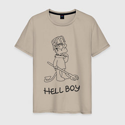 Мужская футболка Bart hellboy Lill Peep