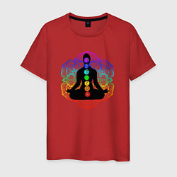 Мужская футболка Символ йоги - символы чакры