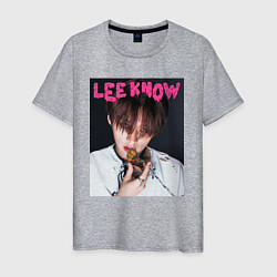 Мужская футболка Lee Know Rock Star Stray Kids